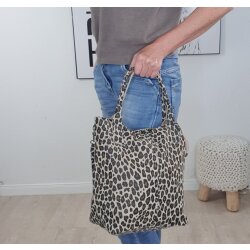 Wildleder Shopper Midi Leo