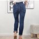 Karostar Stretch Jeans Glitter Buttons
