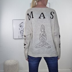 V- Neck Pulli Namaste- One Size
