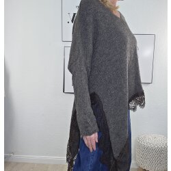 Asymmetrischer Pulli Lace- One Size