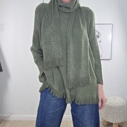 Viskose Strick Pulli Scarf- One Size