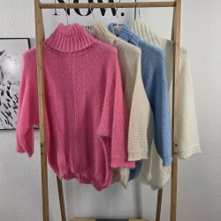 Rollkragen Pulli Spring Time- One Size