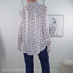 Schlupf Bluse Silky Hearts- One Size