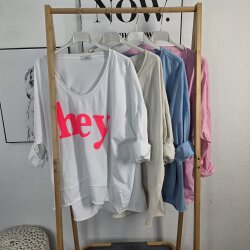 Vokuhila Shirt Hey- One Size