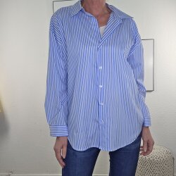 Hemd Bluse Stripe Plus- One Size
