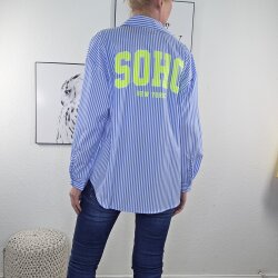 Hemd Bluse Stripe Plus- One Size