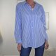 Hemd Bluse Stripe Plus- One Size