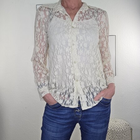 Spitzenbluse Lola- One Size