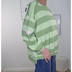 Sweatshirt mit Blockstreifen- One Size