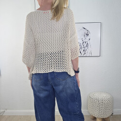 Lochstrick Pulli Holly- One Size