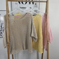 Lochstrick Pulli Holly- One Size