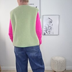 Oversized Teddy Weste Dima- One Size