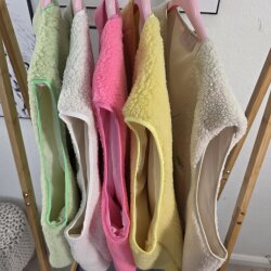 Oversized Teddy Weste Dima- One Size