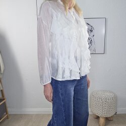 Bluse Flounce- One Size Hellbeige