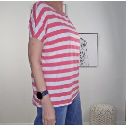 Kurzarm Shirt Basic Stripe – One Size