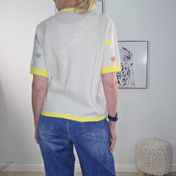 Halbarm Cardigan Heart-One Size