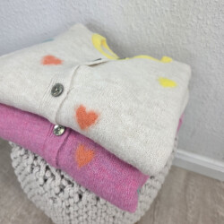 Halbarm Cardigan Heart-One Size