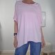 Oversized Vokuhila Shirt One Size Rosa