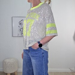 Pailletten Shirt New York- One Size
