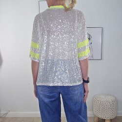 Pailletten Shirt New York- One Size