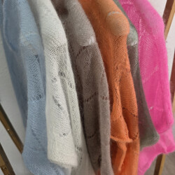 Sommer Mohair Pullunder Ajour- One Size