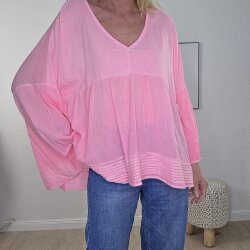 Tunika Bluse Palma- One Size Pink