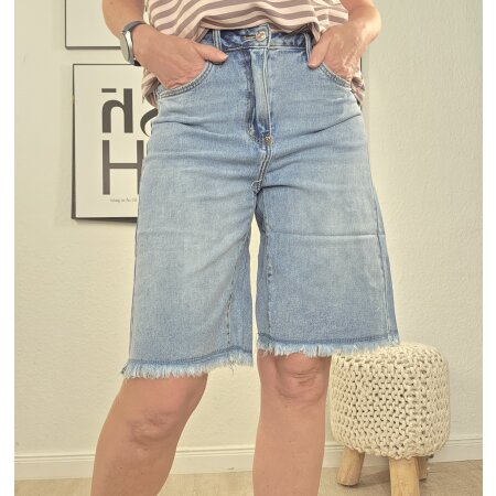 Fransen Denim Bermuda Jorts