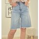 Fransen Denim Bermuda Jorts