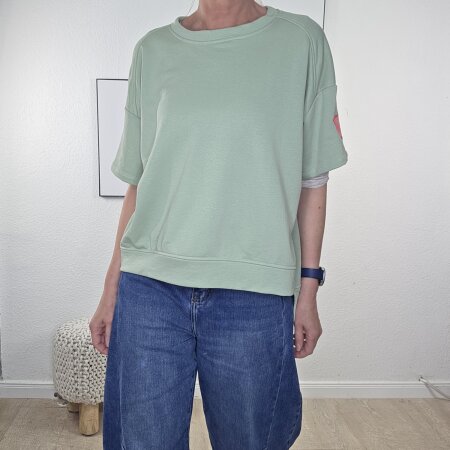 Halbarm Frottee Shirt Never- One Size