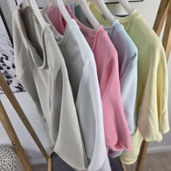 Halbarm Frottee Shirt Never- One Size