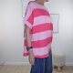 Oversized Shirt Block Stripe- One Size