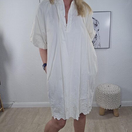 Kleid mit Puffärmeln- One Size