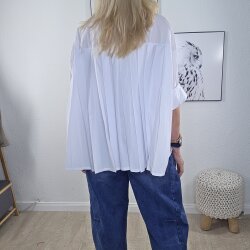 Vokuhila Bluse Plea- One Size