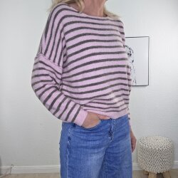 Strick Pulli Shorty Stripe- One Size