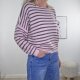 Strick Pulli mit Streifen- One Size