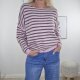 Strick Pulli Shorty Stripe- One Size