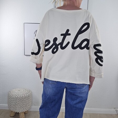 Frottee Sweater Ce la vie- One Size
