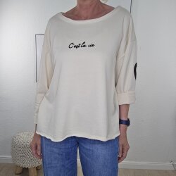Frottee Sweater Ce la vie- One Size