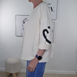 Frottee Sweater Ce la vie- One Size