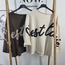 Frottee Sweater Ce la vie- One Size