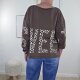Frottee Sweater Leo- One Size