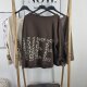 Frottee Sweater Leo- One Size