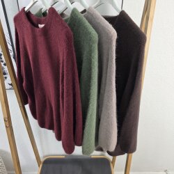 Pullover mit Angora- One Size