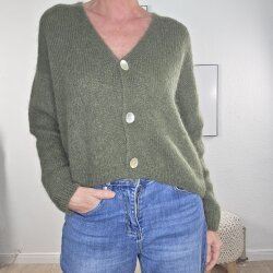 Cardigan mit V-Aussschnitt- One Size