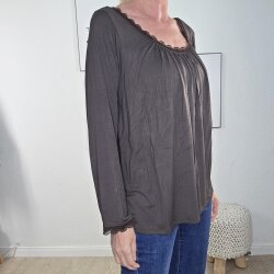 Langarmshirt mit Spitze- One Size