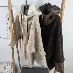 Teddy Jacke Hoodie- One Size