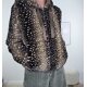 Fake fur Blouson Animal Print- One size