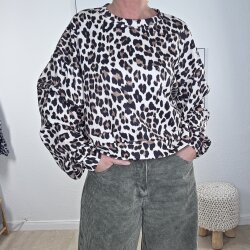 Shirt geraffte Ärmel- One Size