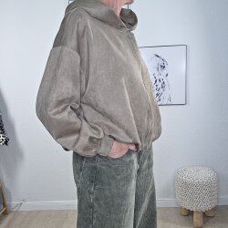 Jacke Velours Optik- One Size