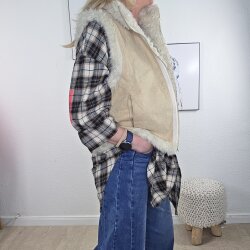 Fake Fur Wende Weste